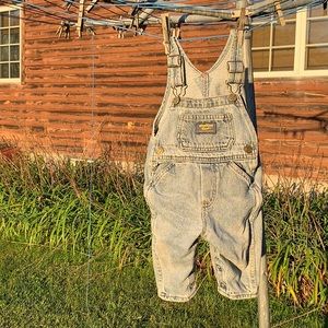 OshKosh B’gosh Denim Vestbak Bib Overalls 12M